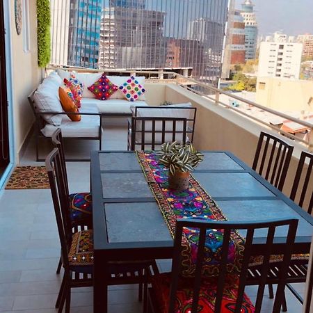 Apartament Condo Amueblado, Encomenderos 200 El Golf, Las Condes Santiago Con Vista Al Costanera Center المظهر الخارجي الصورة